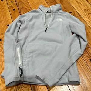 North Face Women’s fleece half zip-up.